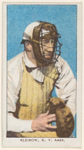 Kleinow, New York, American League, from the White Border series (T206) for the American Tobacco Company
