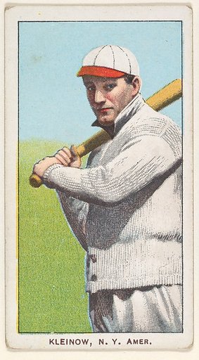 Kleinow, New York, American League, from the White Border series (T206) for the American Tobacco Company