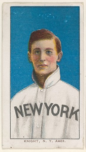 Knight, New York, American League, from the White Border series (T206) for the American Tobacco Company