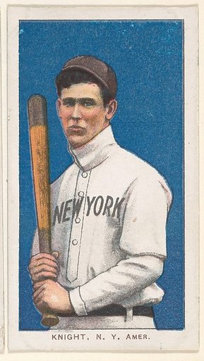 Knight, New York, American League, from the White Border series (T206) for the American Tobacco Company