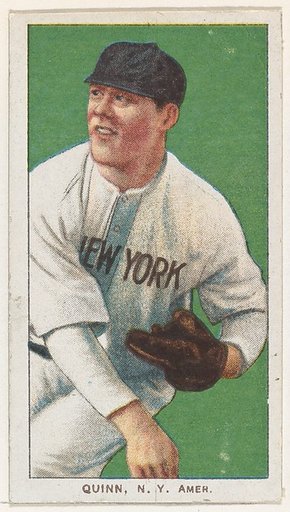 Quinn, New York, American League, from the White Border series (T206) for the American Tobacco Company