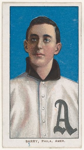 Barry, Philadelphia, American League, from the White Border series (T206) for the American Tobacco Company