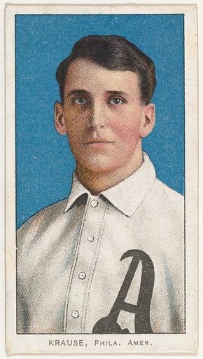 Krause, Philadelphia, American League, from the White Border series (T206) for the American Tobacco Company