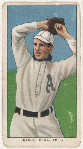 Krause, Philadelphia, American League, from the White Border series (T206) for the American Tobacco Company