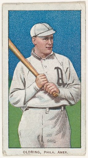 Oldring, Philadelphia, American League, from the White Border series (T206) for the American Tobacco Company