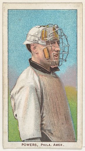 Powers, Philadelphia, American League, from the White Border series (T206) for the American Tobacco Company