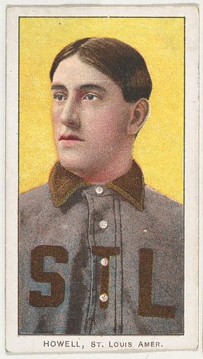 Howell, St. Louis, American League, from the White Border series (T206) for the American Tobacco Company