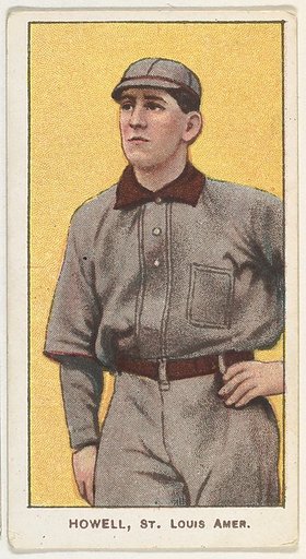 Howell, St. Louis, American League, from the White Border series (T206) for the American Tobacco Company