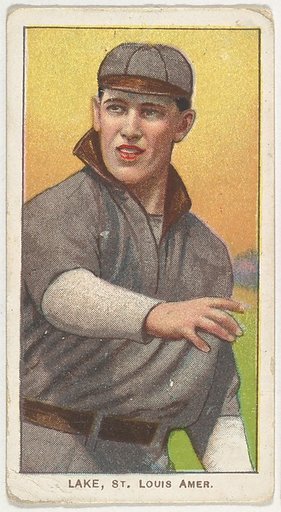 Lake, St. Louis, American League, from the White Border series (T206) for the American Tobacco Company