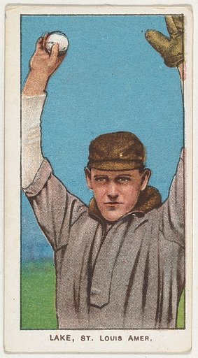 Lake, St. Louis, American League, from the White Border series (T206) for the American Tobacco Company