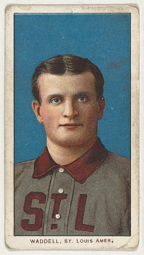 Waddell, St. Louis, American League, from the White Border series (T206) for the American Tobacco Company