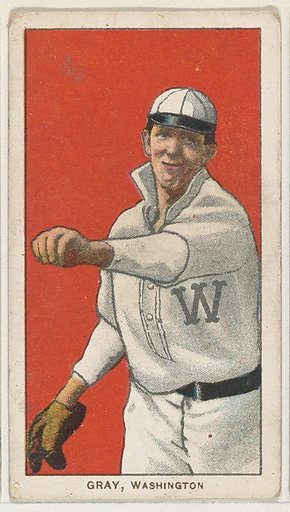 Gray, Washington, American League, from the White Border series (T206) for the American Tobacco Company