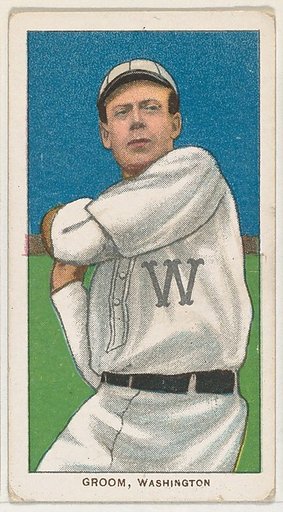 Groom, Washington, American League, from the White Border series (T206) for the American Tobacco Company