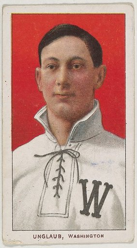 Unglaub, Washington, American League, from the White Border series (T206) for the American Tobacco Company