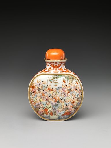 Snuff Bottle with One Hundred Children