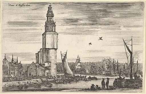 View of Amsterdam (Vue d'Amsterdam), from "Views of seaports" (Vues de ports de mar)