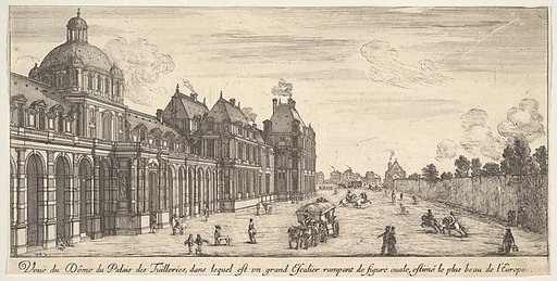 View of the dome of the Palace of the Tuilleries, from "Various views of remarkable places in Italy and France" (Diverses vues d'endroits remarquables d'Italie et de France)