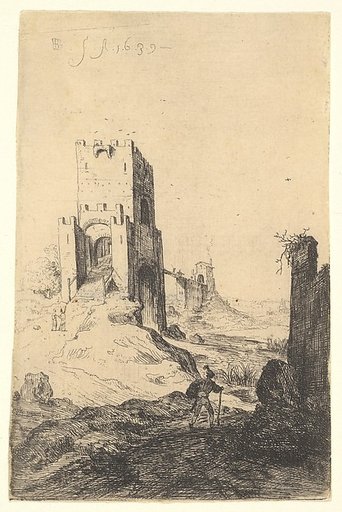 View of Ponte Mammolo, from "The Ruins of Rome"