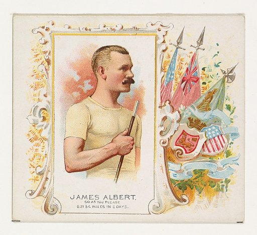 James Albert, Go As You Please, from World's Champions, Second Series (N43) for Allen & Ginter Cigarettes