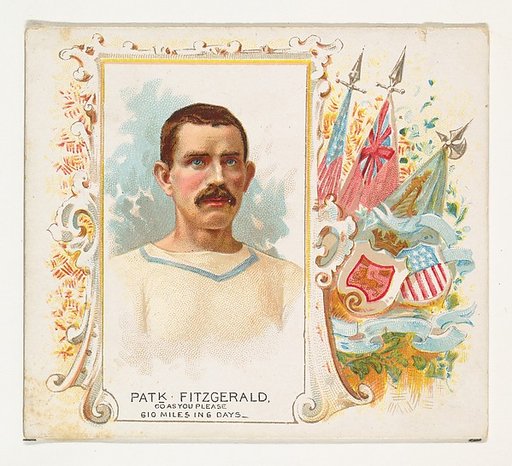 Patrick Fitzgerald, Go As You Please, from World's Champions, Second Series (N43) for Allen & Ginter Cigarettes