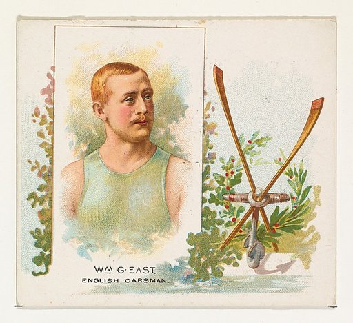 William G. East, English Oarsman, from World's Champions, Second Series (N43) for Allen & Ginter Cigarettes