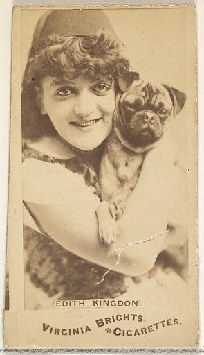 Edith Kingdon, from the Actors and Actresses series (N45, Type 1) for Virginia Brights Cigarettes