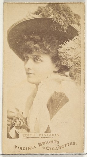 Edith Kingdon, from the Actors and Actresses series (N45, Type 1) for Virginia Brights Cigarettes