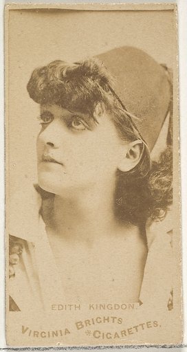 Edith Kingdon, from the Actors and Actresses series (N45, Type 1) for Virginia Brights Cigarettes