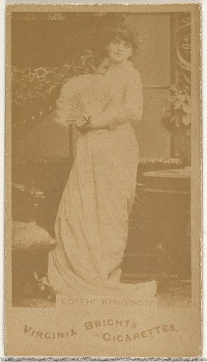 Edith Kingdon, from the Actors and Actresses series (N45, Type 1) for Virginia Brights Cigarettes