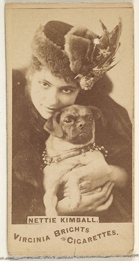 Nettie Kimball, from the Actors and Actresses series (N45, Type 1) for Virginia Brights Cigarettes