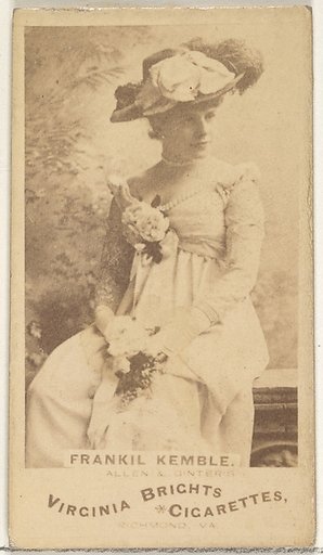 Frankil Kemble, from the Actors and Actresses series (N45, Type 1) for Virginia Brights Cigarettes
