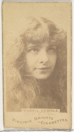 Frankil Kemble, from the Actors and Actresses series (N45, Type 1) for Virginia Brights Cigarettes