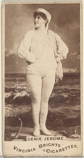 Genie Jerome, from the Actors and Actresses series (N45, Type 1) for Virginia Brights Cigarettes