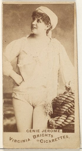 Genie Jerome, from the Actors and Actresses series (N45, Type 1) for Virginia Brights Cigarettes