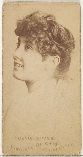 Genie Jerome, from the Actors and Actresses series (N45, Type 1) for Virginia Brights Cigarettes
