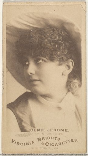 Genie Jerome, from the Actors and Actresses series (N45, Type 1) for Virginia Brights Cigarettes