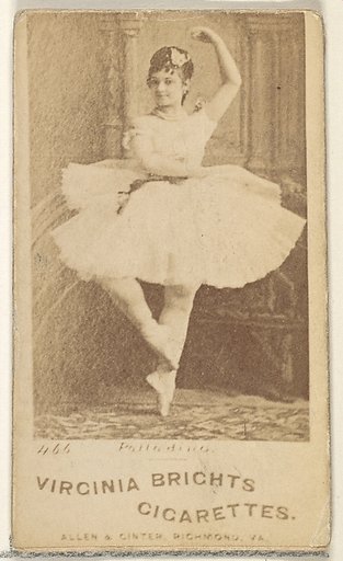 Card 466, Palladina, from the Actors and Actresses series (N45, Type 1) for Virginia Brights Cigarettes