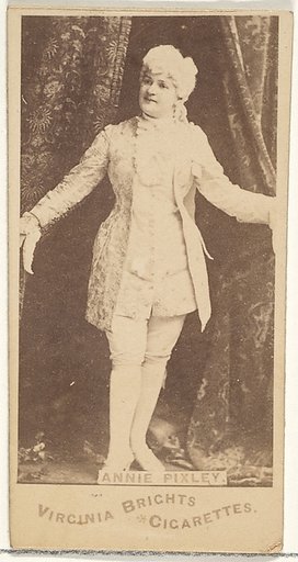 Annie Pixley, from the Actors and Actresses series (N45, Type 1) for Virginia Brights Cigarettes