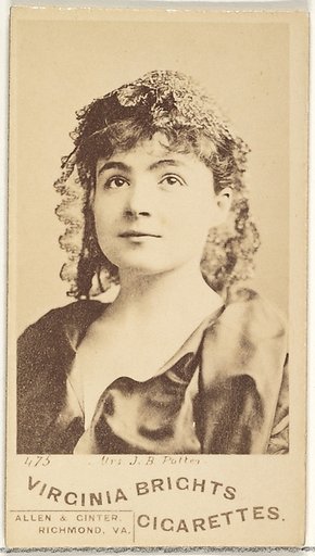 Card 475, Mrs. J.B. Potter, from the Actors and Actresses series (N45, Type 1) for Virginia Brights Cigarettes