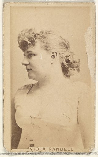 Viola Randell, from the Actors and Actresses series (N45, Type 1) for Virginia Brights Cigarettes