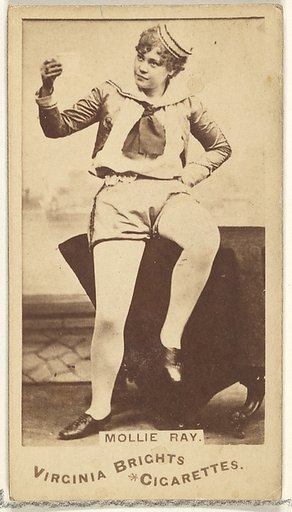 Mollie Ray, from the Actors and Actresses series (N45, Type 1) for Virginia Brights Cigarettes