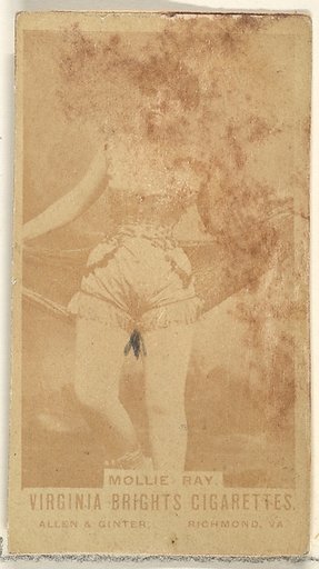 Mollie Ray, from the Actors and Actresses series (N45, Type 1) for Virginia Brights Cigarettes