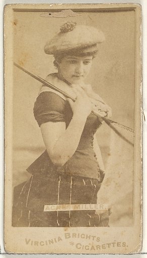 Agnes Miller, from the Actors and Actresses series (N45, Type 1) for Virginia Brights Cigarettes