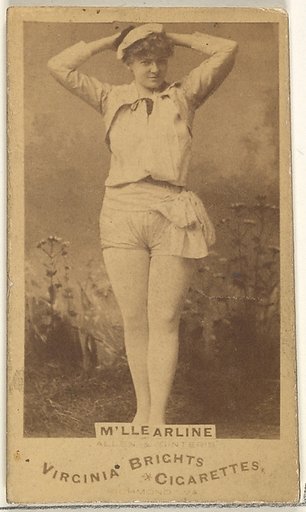 M'lle Arline, from the Actors and Actresses series (N45, Type 1) for Virginia Brights Cigarettes