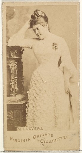 M'lle Vera, from the Actors and Actresses series (N45, Type 1) for Virginia Brights Cigarettes