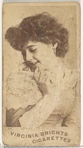 Card 667, Daisy Murdoch, from the Actors and Actresses series (N45, Type 1) for Virginia Brights Cigarettes