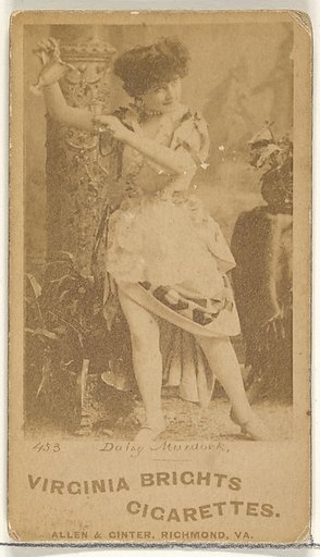 Card 453, Daisy Murdoch, from the Actors and Actresses series (N45, Type 1) for Virginia Brights Cigarettes
