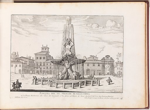 Fontana del Sig. Prencipe di Pallestrina (...), from "La Fontane di Roma nelle Piazze e Luoghi Publici (...)"