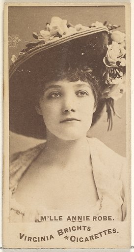 M'lle Annie Robe, from the Actors and Actresses series (N45, Type 1) for Virginia Brights Cigarettes