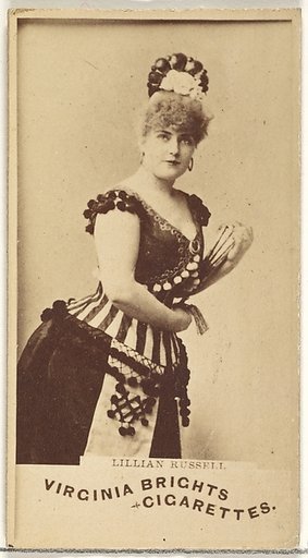 Lillian Russell, from the Actors and Actresses series (N45, Type 1) for Virginia Brights Cigarettes